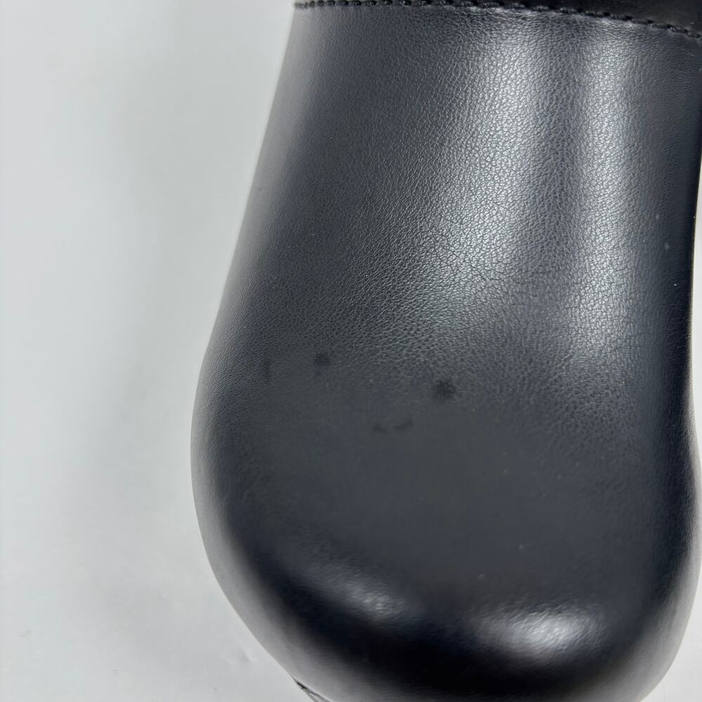Dansko Professional Clogs 37 / 6.5 - 7 Cabrio Black Leather Slip On Shoes Nurse - Picture 9 of 12
